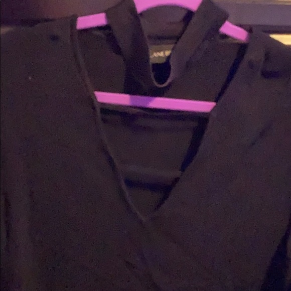 Lane Bryant Peplum choker blouse - Picture 4 of 6